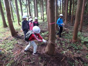 林業教室を実施(神戸市立真野小学校５年生)